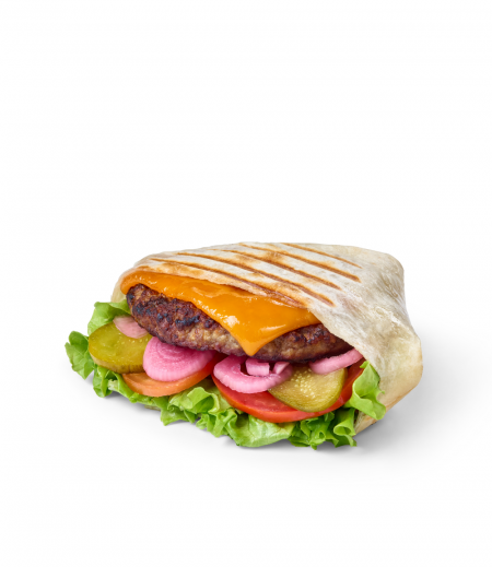 Liellopa gaļas vrapburgers