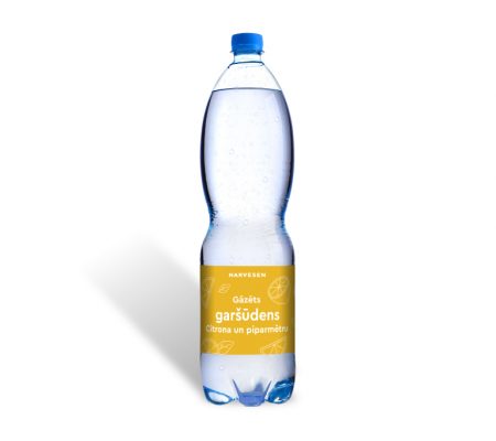 Garšūdens citronu-piparmētru, gāzēts