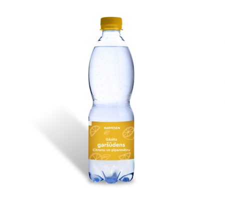 Garšūdens citronu-piparmētru, gāzēts